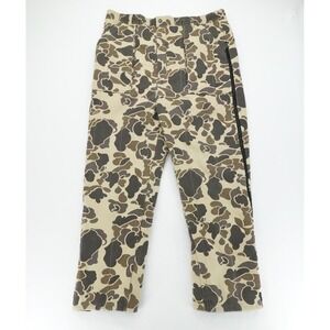 Vintage Sports Afield Hunting Pants Mens Large Brown Duck Camo Insulated USA